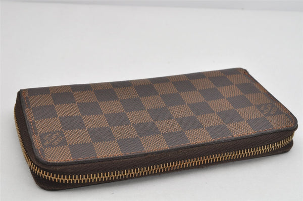 Authentic Louis Vuitton Damier Zippy Long Wallet Purse N60015 LV 3089K