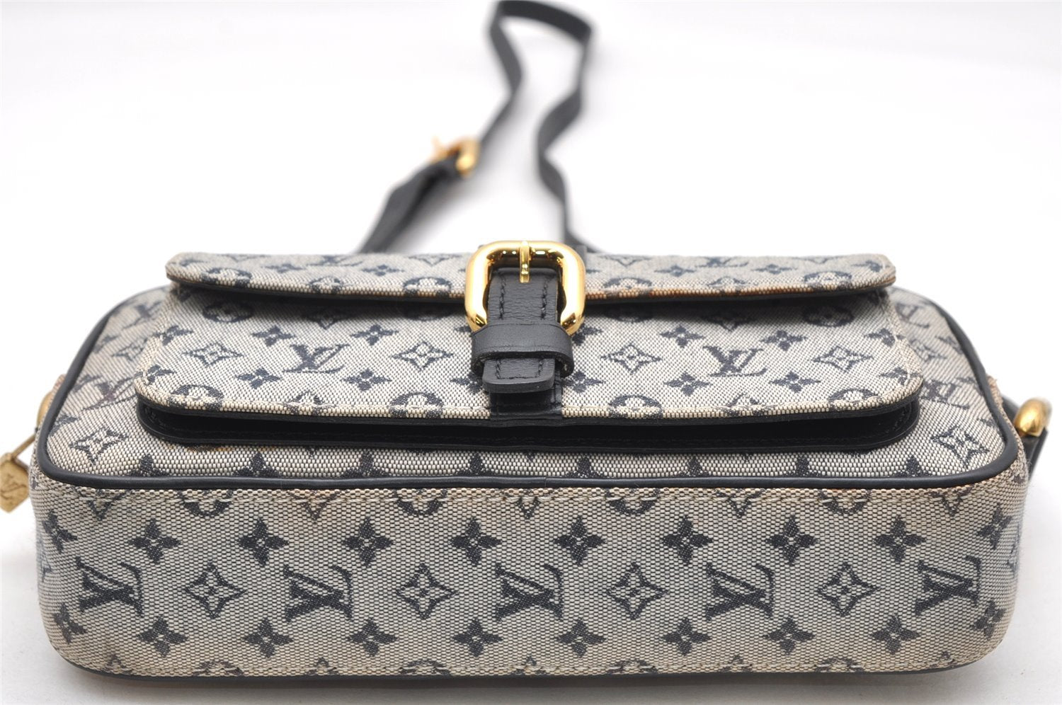 Auth Louis Vuitton Monogram Mini Juliet MM Shoulder Bag M92217 Blue Junk 3090K