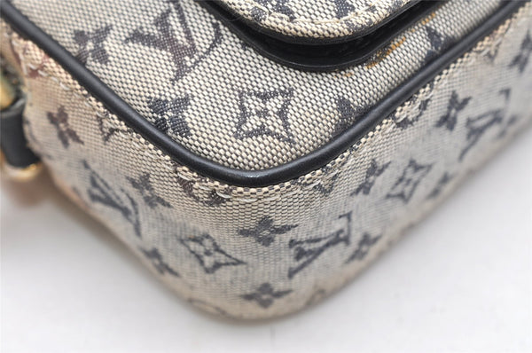 Auth Louis Vuitton Monogram Mini Juliet MM Shoulder Bag M92217 Blue Junk 3090K