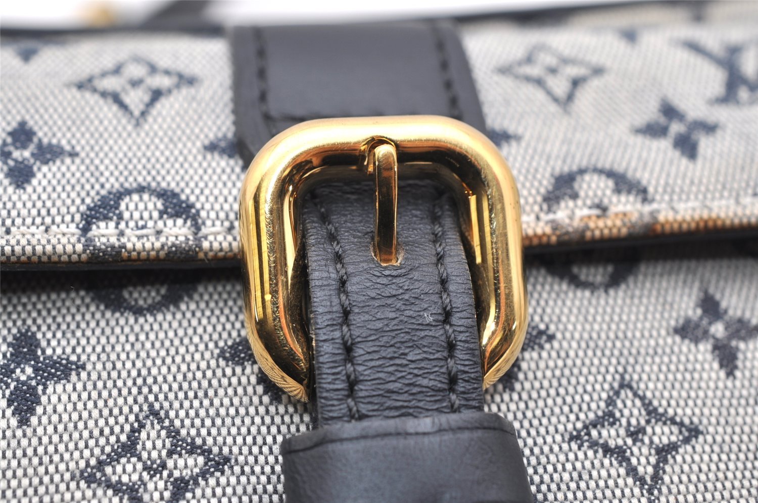 Auth Louis Vuitton Monogram Mini Juliet MM Shoulder Bag M92217 Blue Junk 3090K