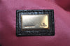 Authentic FENDI Chef Bag Vintage Shoulder Bag Purse Knit Leather Black 3091I