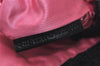 Authentic FENDI Chef Bag Vintage Shoulder Bag Purse Knit Leather Black 3091I
