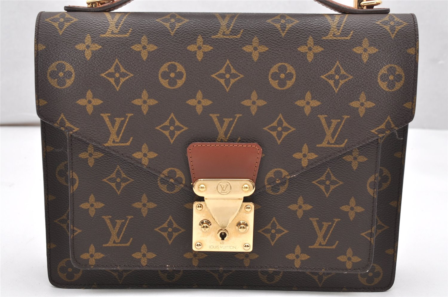 Authentic Louis Vuitton Monogram Monceau 2Way Shoulder Hand Bag M51185 LV 3091K