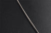 Authentic CHANEL CoCo Mark Silver Tone Chain Pendant Necklace Box 3092J