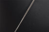 Authentic CHANEL CoCo Mark Silver Tone Chain Pendant Necklace Box 3092J