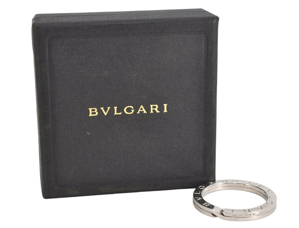 Authentic BVLGARI BVLGARI BVLGARI Key Ring Silver 925 Box 3092K