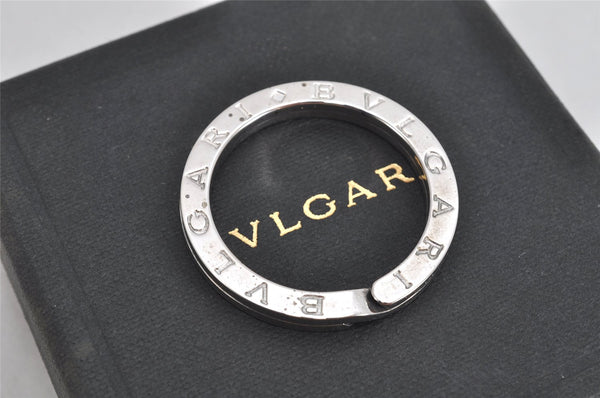 Authentic BVLGARI BVLGARI BVLGARI Key Ring Silver 925 Box 3092K