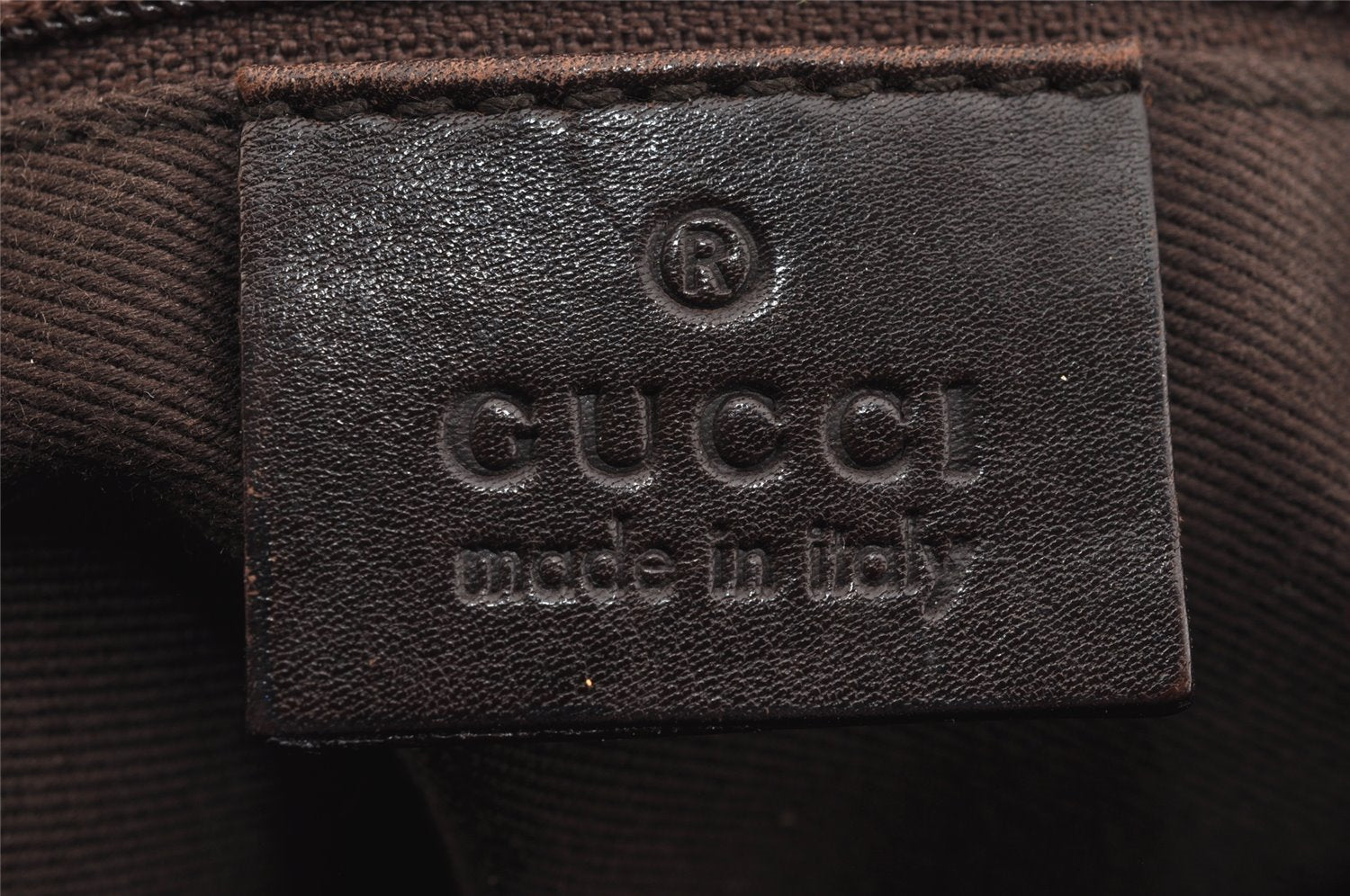 Authentic GUCCI Shoulder Hand Bag Purse GG Canvas Leather 01234 Brown 3093I