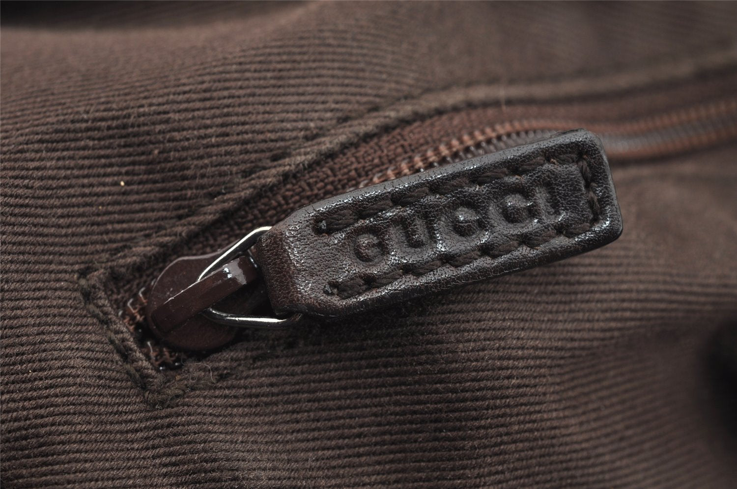 Authentic GUCCI Shoulder Hand Bag Purse GG Canvas Leather 01234 Brown 3093I