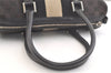 Authentic GUCCI Sherry Line Hand Bag GG Canvas Leather 0000851 Black 3093K