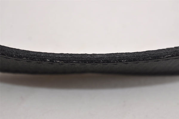 Authentic Christian Dior Trotter Shoulder Cross Bag PVC Leather Black 3094J