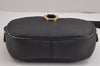 Authentic Christian Dior Trotter Shoulder Cross Bag PVC Leather Black 3094J