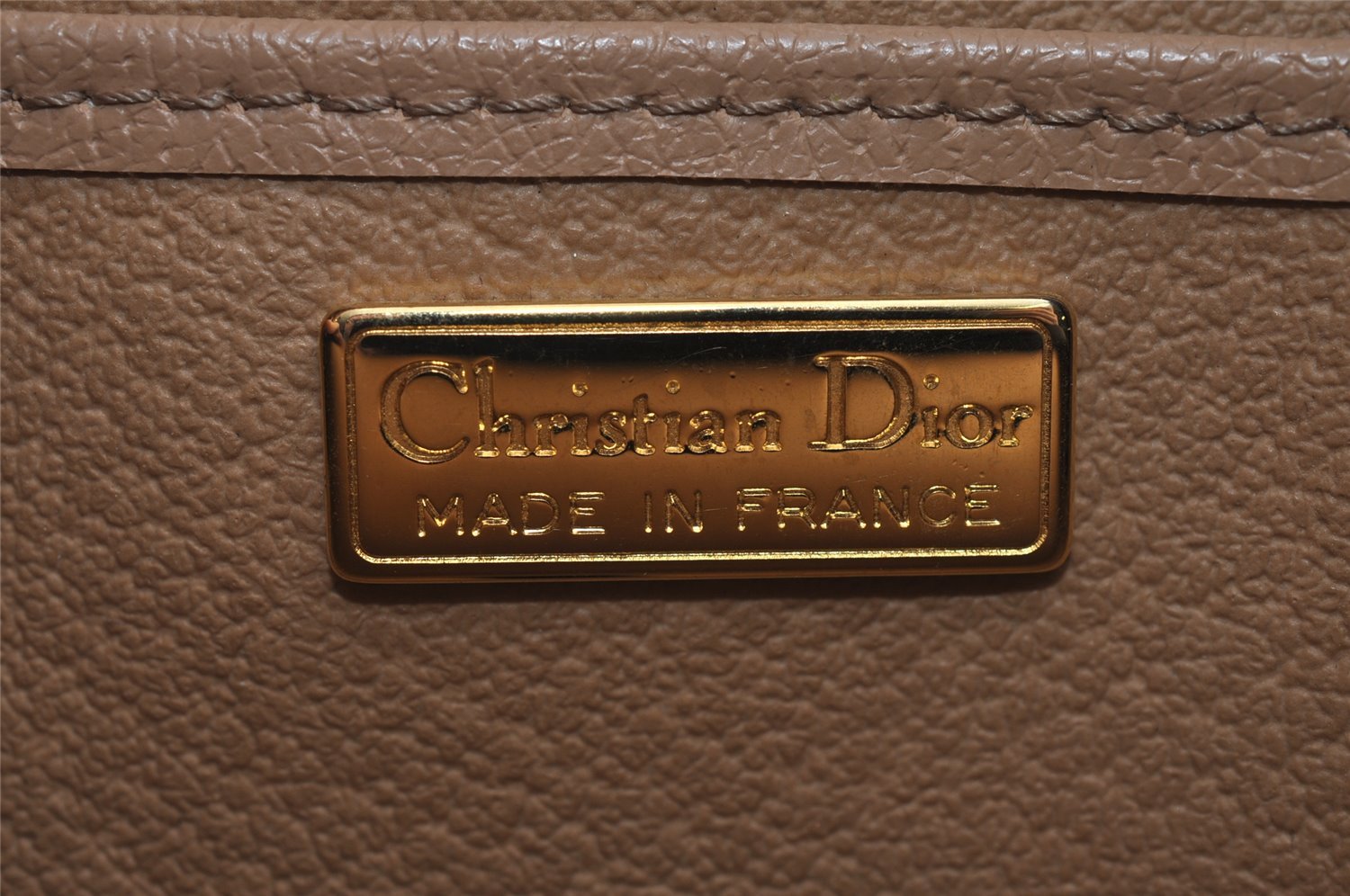 Authentic Christian Dior Trotter Shoulder Cross Bag PVC Leather Black 3094J