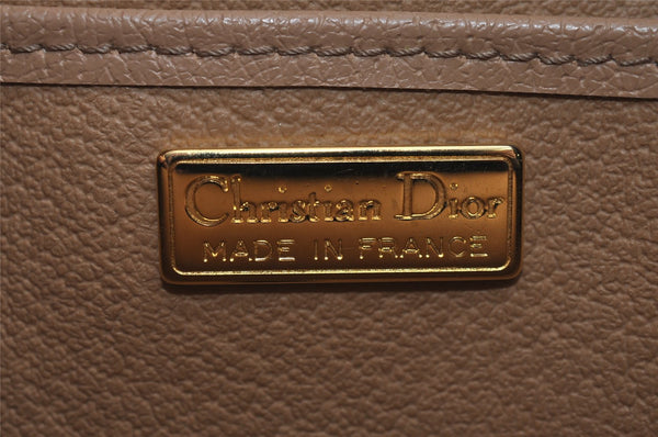 Authentic Christian Dior Trotter Shoulder Cross Bag PVC Leather Black 3094J