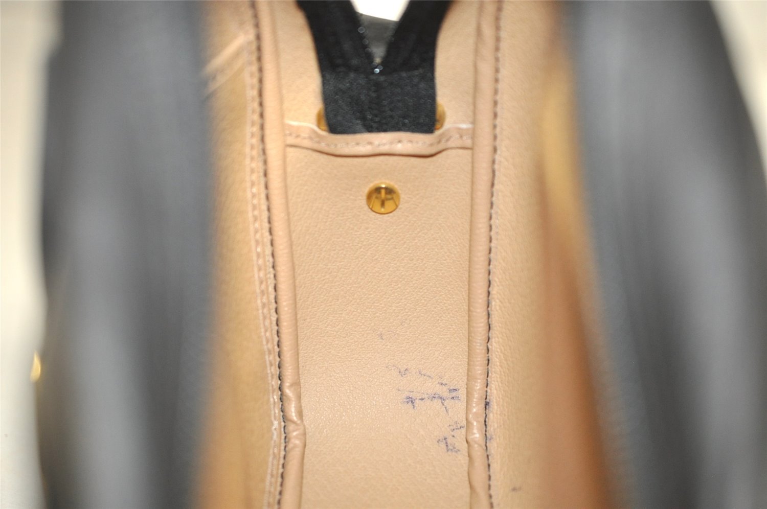 Authentic Christian Dior Trotter Shoulder Cross Bag PVC Leather Black 3094J