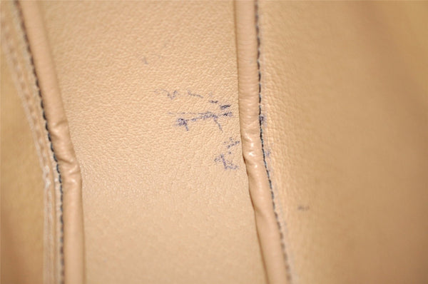 Authentic Christian Dior Trotter Shoulder Cross Bag PVC Leather Black 3094J