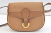 Authentic Christian Dior Trotter Shoulder Cross Body Bag PVC Leather Brown 3094K