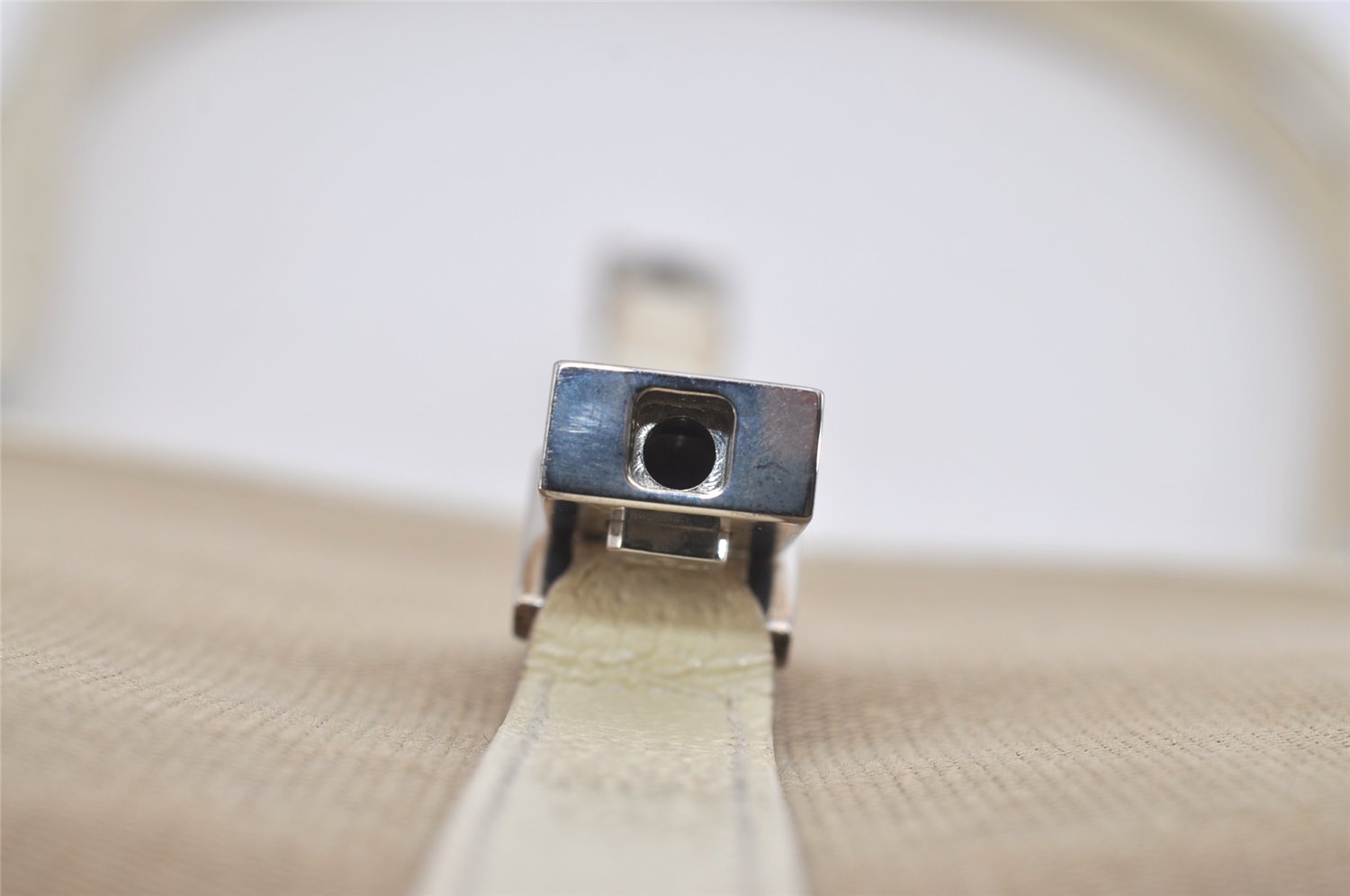 Authentic GUCCI Jackie Shoulder Hand Bag GG Canvas Leather 0021073 Beige 3095I