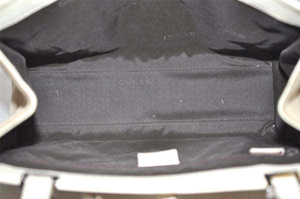 Authentic GUCCI Jackie Shoulder Hand Bag GG Canvas Leather 0021073 Beige 3095I