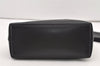 Authentic GUCCI Vintage Bamboo Shoulder Hand Bag Purse Nylon Leather Black 3096J