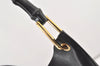 Authentic GUCCI Vintage Bamboo Shoulder Hand Bag Purse Nylon Leather Black 3096J