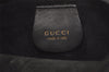 Authentic GUCCI Vintage Bamboo Shoulder Hand Bag Purse Nylon Leather Black 3096J