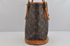 Authentic Louis Vuitton Monogram Bucket PM Shoulder Tote Bag M42238 Junk 3096K