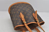 Authentic Louis Vuitton Monogram Bucket PM Shoulder Tote Bag M42238 Junk 3096K