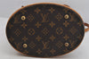 Authentic Louis Vuitton Monogram Bucket PM Shoulder Tote Bag M42238 Junk 3096K