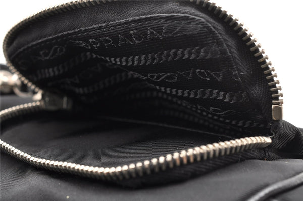 Authentic PRADA Nylon Tessuto Saffiano Leather Shoulder Hand Bag Black 3097I