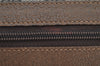 Authentic GUCCI Web Sherry Line Hand Boston Bag GG PVC Leather Brown Junk 3097J