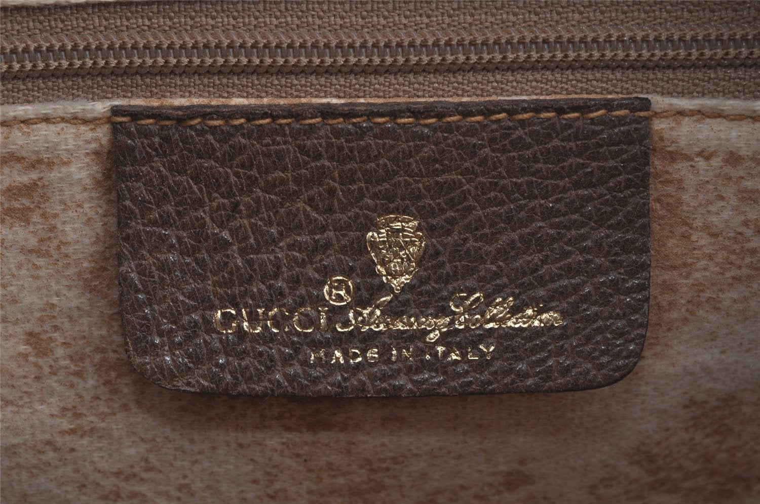 Authentic GUCCI Web Sherry Line Hand Boston Bag GG PVC Leather Brown Junk 3097J
