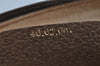 Authentic GUCCI Web Sherry Line Hand Boston Bag GG PVC Leather Brown Junk 3097J