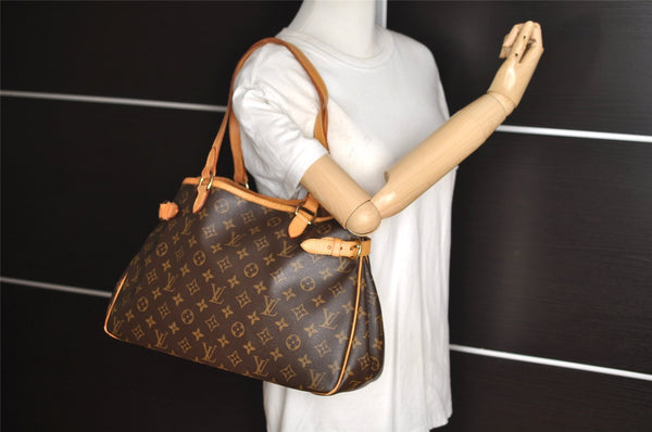Authentic Louis Vuitton Monogram Batignolles Horizontal Tote Bag M51154 LV 3098I