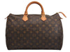 Authentic Louis Vuitton Monogram Speedy 35 Hand Boston Bag M41524 LV 3099J