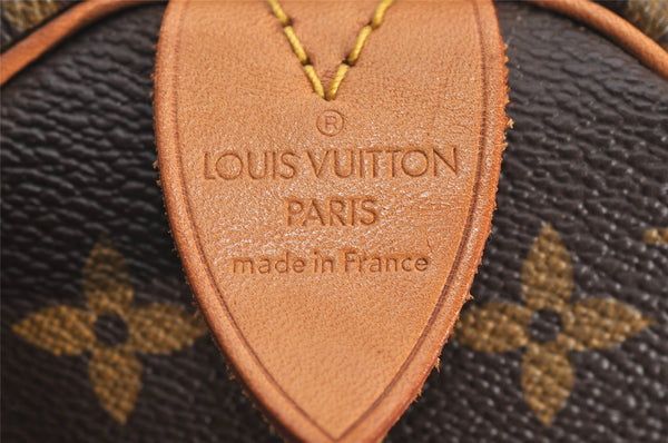 Authentic Louis Vuitton Monogram Speedy 35 Hand Boston Bag M41524 LV 3099J