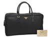 Authentic PRADA Nylon Tessuto Saffiano Leather Hand Bag BL0089 Black 3099K