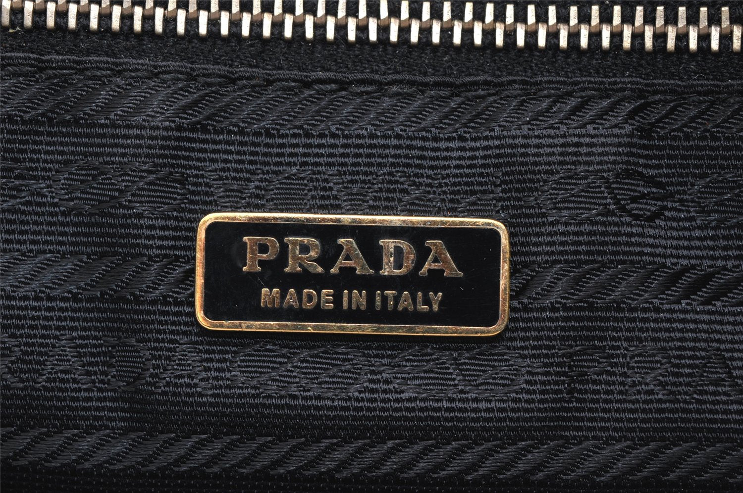 Authentic PRADA Nylon Tessuto Saffiano Leather Hand Bag BL0089 Black 3099K