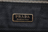 Authentic PRADA Nylon Tessuto Saffiano Leather Hand Bag BL0089 Black 3099K