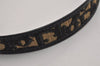 Authentic Christian Dior Trotter Belt Canvas Leather 24.8-29.7" Black 3100J