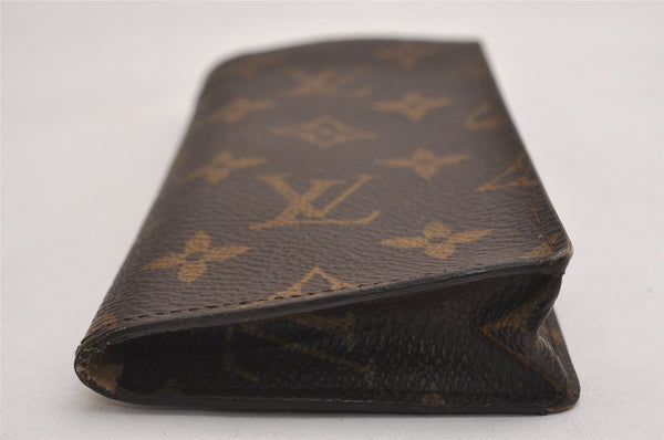 Authentic Louis Vuitton Monogram Etui Lunette Simple M62962 Glasses Case 3101J