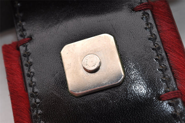 Authentic FENDI Mamma Baguette Shoulder Hand Bag Fur Leather Beige 3102I