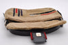 Authentic FENDI Mamma Baguette Shoulder Hand Bag Fur Leather Beige 3102I