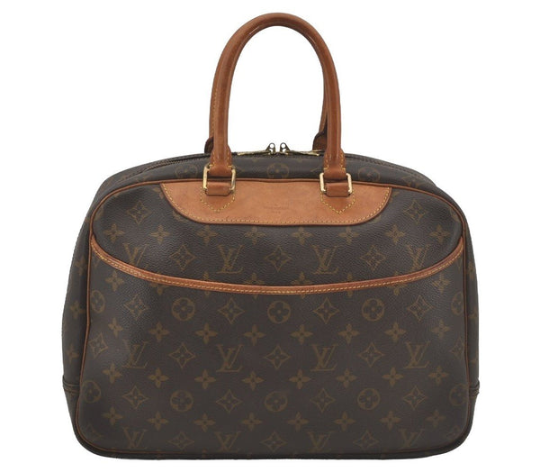 Authentic Louis Vuitton Monogram Deauville Hand Bag M47270 LV 3102J