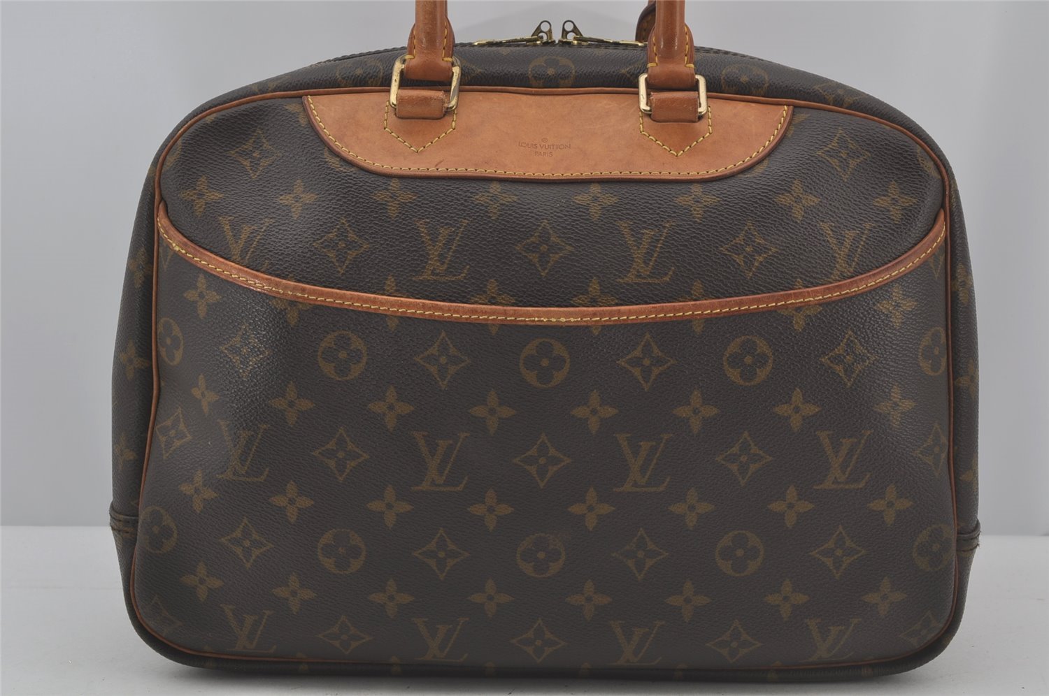 Authentic Louis Vuitton Monogram Deauville Hand Bag M47270 LV 3102J