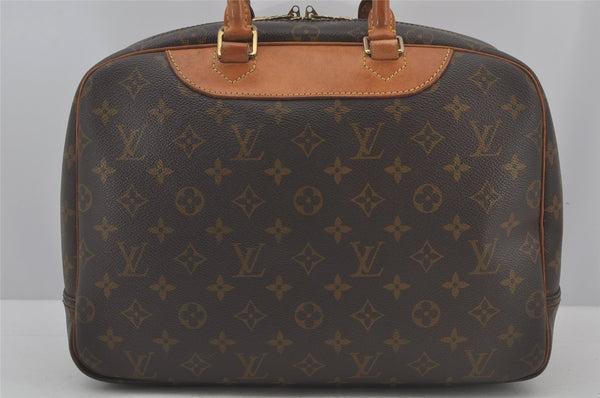 Authentic Louis Vuitton Monogram Deauville Hand Bag M47270 LV 3102J