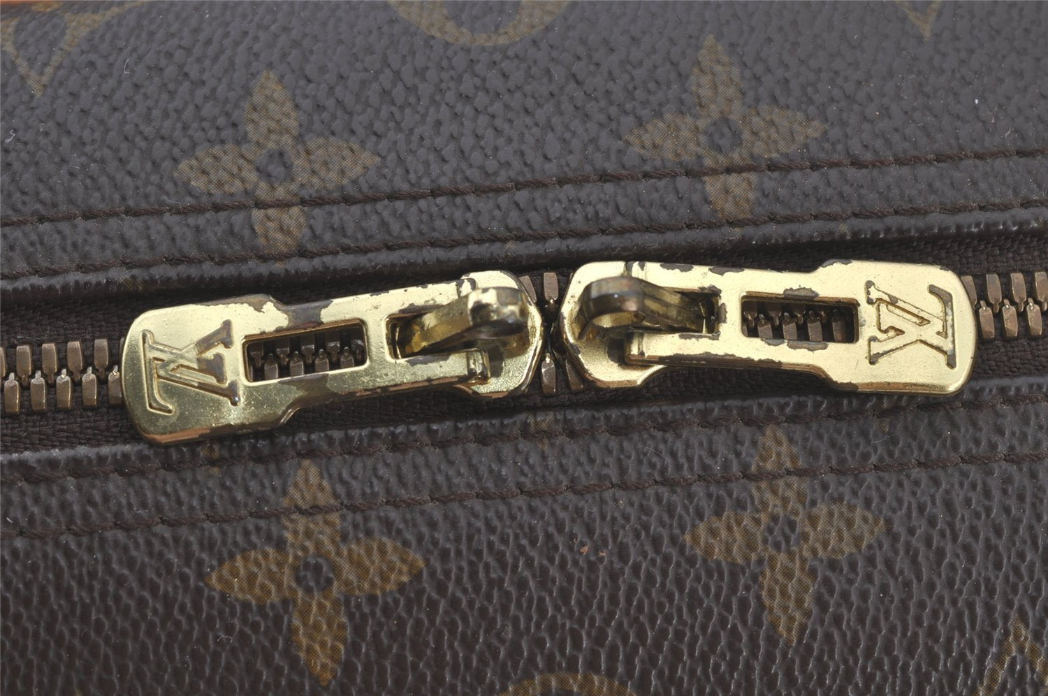 Authentic Louis Vuitton Monogram Deauville Hand Bag M47270 LV 3102J