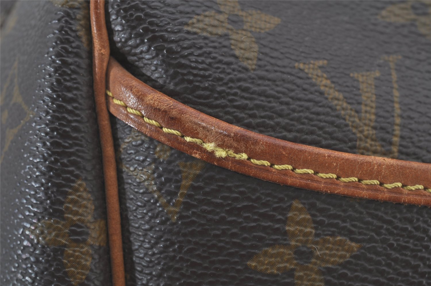 Authentic Louis Vuitton Monogram Deauville Hand Bag M47270 LV 3102J