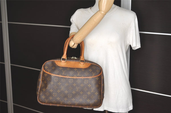 Authentic Louis Vuitton Monogram Deauville Hand Bag M47270 LV 3102J