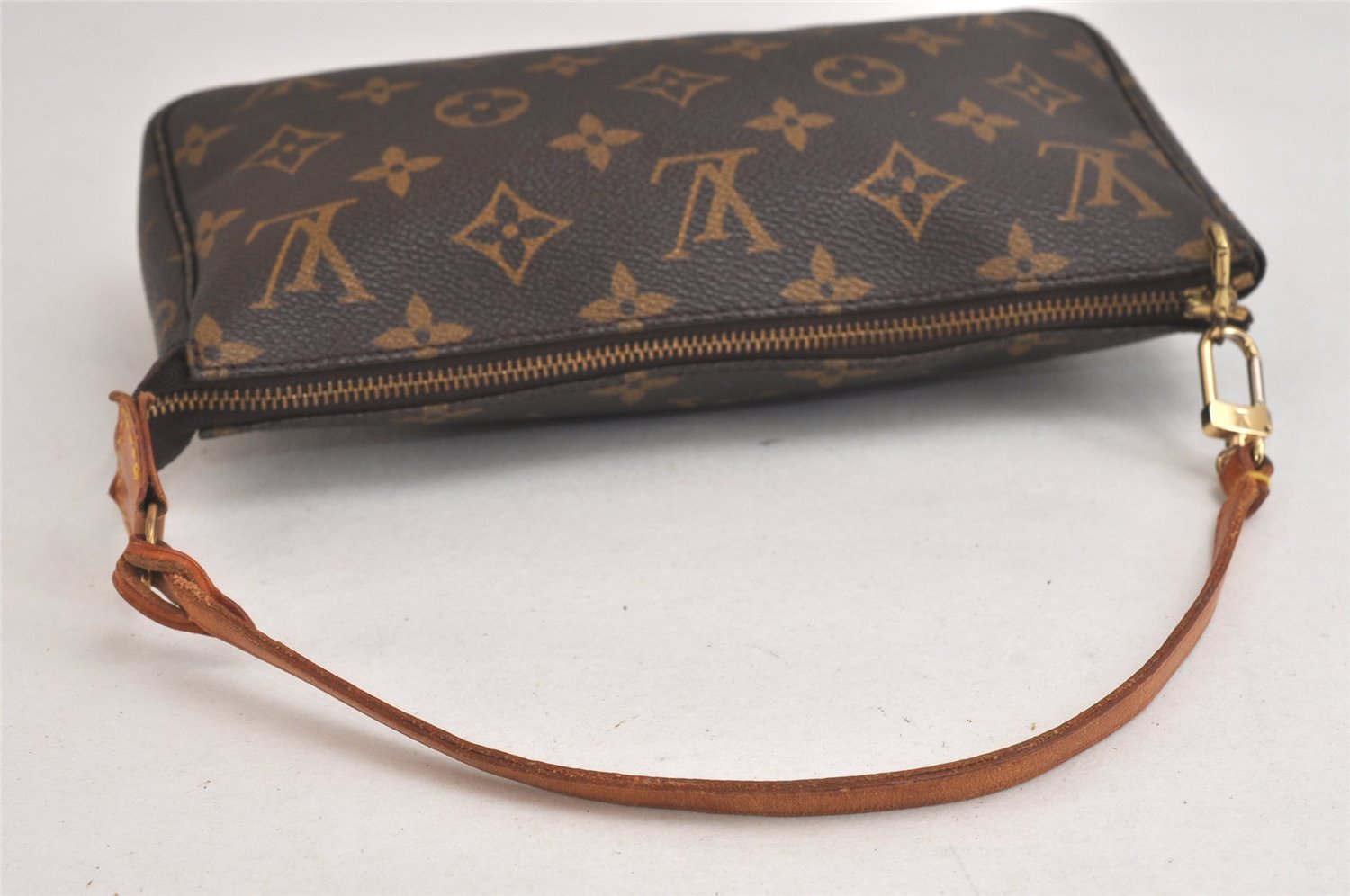 Authentic Louis Vuitton Monogram Pochette Accessoires Pouch M51980 LV 3102K